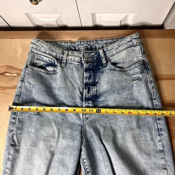 Old Navy O.G. Straight Leg Higher High-Rise Jeans Secret Smooth Pockets Size 12 - Picture 13 of 16